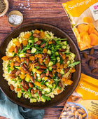 Rezeptbild: Veganer Couscous Salat mit Soft-Aprikosen und Rauchmandeln – Seeberger Shop